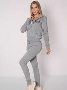 Conjunto Pants Deportivo Para Dama - Gris - Ver 2