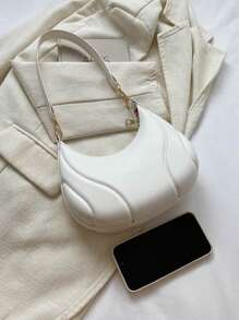 2023 New Arrival Baseball Shaped Crossbody Bag With High-End Luxury Style - White - View 4