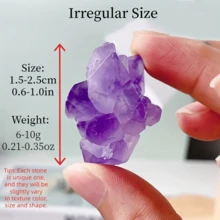 天然晶花礦原石,香薰擴散治療石,diy珠寶手工藝品配件,適用於冥想和能量 - Amethyst Flower - 查看 4