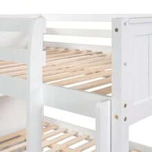 Nestfair Full Over Full Solid Wood Bunk Bed With Twin Size Trundle