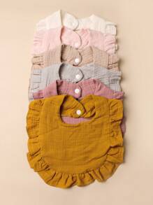 6pcs Baby Random Pattern Bib - Multicolor - View 2