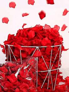 100 cái/bộ Hoa hồng nhân tạo Cánh hoa , Hoa nhân tạo Cánh hoa Cho Ngày Lễ Tình Nhân Lễ cưới , Hoa Đồ trang trí , Hoa hồng Cánh hoa Lãng mạn Đêm Trang trí đám cưới Buổi tiệc Hoạt động Shooting Công cụ Thích hợp Đối với Cặp đôi DIY Làm bằng tay Ngày đêm Trang trí - Đỏ - Xem 3