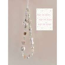 陶瓷大象和骨頭ccd相機掛飾,適用於手機殼,即時相機防丟手繩,時尚新鮮風格 - 白色小象掛繩 - 查看 1