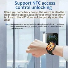 Gejian男士智能手錶,全觸屏,通話,ai語音助手,防水,運動健身追蹤器,智能手錶