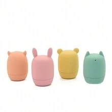 4pcs Baby Bathing Toys Set, Silicone Animal Shape Bubble Bath Ball Sprayer, For Bathtub & Bathroom Daily Use