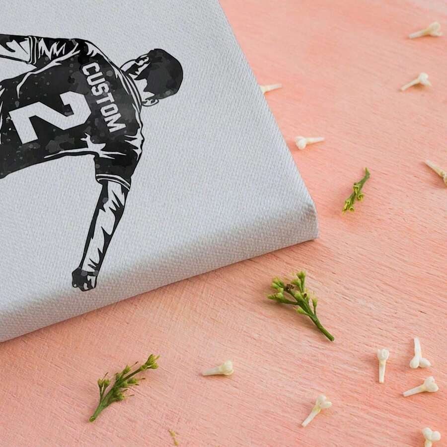 1pc Finished Black And White Sports Poster, Wall Art Canvas Poster