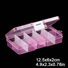 簡約透明白色可拆式配件、珠子、等收納盒 - 1個 - 查看 14