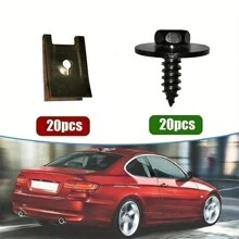 40pcs U-Clip Self-Tapping Screw For Car Refit, Used For Fixing Mudguard, Bumper, Protecting Clip, Interior Spare Parts, With Car Fastening Disassembly Tool Kit - Multicolor - View 7