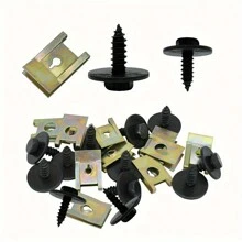 40pcs U-Clip Self-Tapping Screw For Car Refit, Used For Fixing Mudguard, Bumper, Protecting Clip, Interior Spare Parts, With Car Fastening Disassembly Tool Kit - Multicolor - View 6
