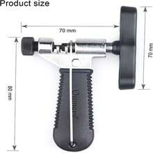 1入通用自行車鏈條工具帶鏈掛,適用於公路和山地自行車修理,自行車鏈條分割器剪刀斷裂器,自行車鏈條拆卸和安裝工具 - 黑色 - 查看 2