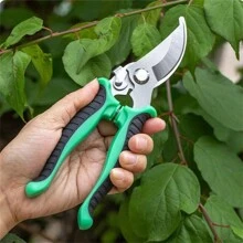 1pc Garden Pruning Shears, Stainless Steel Fruit Tree Pruner, Multifunctional Branches Scissor, Anti-Slip, Labor-Saving, Hand-Held Trimmer, Horticultural Tools,Garden Tools, Gardening Tools For Garden - Green - View 2