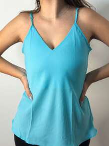 Women Blouses - Sky Blue - View 3