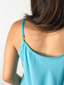 Women Blouses - Sky Blue - View 4