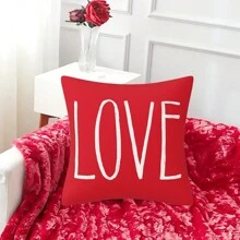 3 件/套 18x18 吋情人節裝飾之吻 Xoxo Love 枕頭套 - 彩色 - 查看 4