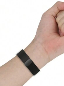 1 Dây đeo đồng hồ kim loại màu trơn dành cho nam và nữ phù hợp với Xiao Mi Smart Band thế hệ thứ 8 Mi Band 8 Dây đeo cổ tay bằng silicon MiBand 8 phù hợp với phụ kiện đồng hồ Miband - màu đen - Xem 9