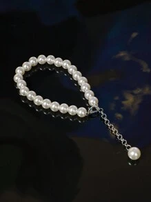 Pearl Chain Buckle Strap, Applicable For Women's Shoes, Sandals, Clothes, Bags, And Accessories