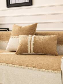 1個厚實的絨布萬用沙發墊,現代風格寵物防護,防滑沙發套適用於客廳l形組合和1/2/3/4座椅沙發(分開售賣) - 駝色 - 查看 6