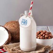 100 Thẻ Quà Tặng Tròn Màu Trắng, Thẻ Quà Tặng Giấy Kraft Có Dây Thẻ Treo Trống Cho Gói Quà Thủ Công Dự Án Quà Tặng Đám Cưới - trắng - Xem 9