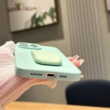 1pc TPU Liquid Silicone Phone Case For Both Men And Women, Compatible With Apple/Compatible With OPPO/Compatible With Samsung/Compatible With Huawei/Compatible With Xiaomi Phones,International Version, Not The Domestic Version - Green - View 5