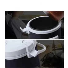 12v 24v迷你車載電鍋1.6l車載卡車電動湯粥煮飯機蒸籠保溫器快速加熱便當盒 - 藏蓝色 - 查看 3