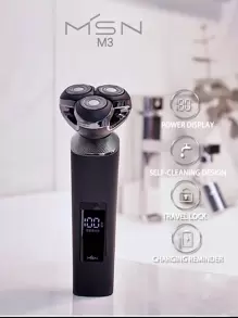 Msn/Missen M3 Smart Electric Shaver For Men, Rechargeable Razor, Youpin Ecosystem Product - Black - View 2