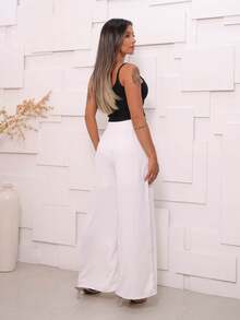 Women Pants - 白色 - 查看 7