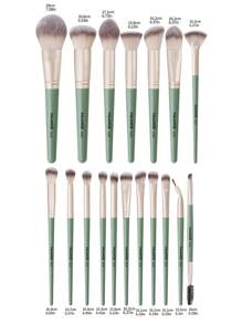 Bộ cọ trang điểm chuyên nghiệp MAANGE 18 chiếc, dụng cụ trang điểm với sợi mềm dễ mang theo, cọ nền, cọ phấn mắt, cọ tán phấn, cọ lông mày, bộ cọ du lịch, bộ cọ, bộ cọ trang điểm, bộ cọ trang điểm, bộ trang điểm hoàn chỉnh, bộ cọ trang điểm, bộ trang điểm hoàn chỉnh, bộ cọ, bộ cọ trang điểm, bộ quà tặng trang điểm - màu xanh lá - Xem 4