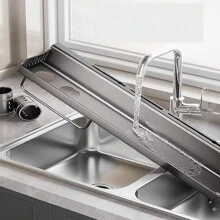 Estante organizador de especias de cocina montado en la pared, estante de especias para ahorrar espacio con barra de toalla y 6 ganchos - Gris Oscuro - Ver 6