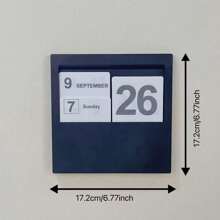 迷你德蘭士臺曆,創意滿分的diy組裝日曆架,潮流生日禮物,藝術攝影道具,辦公室裝飾 - 黑色 - 查看 2