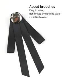 1個女士黑色假珍珠裝飾領子,簡單時尚,適合日常穿著、約會和派對 - 黑色 - 查看 3