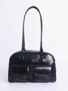 Torba pod pachę z wnęką, damska jesienna, nowa, retro, duża torba na ramię, luksusowa torebka do dojazdów do pracy, torba szkolna, duża pojemność, przenośna, dla nastolatek, studentek, pracowników umysłowych, idealna do pracy, na powrót do szkoły, do gimnazjum, liceum, na studia, japońska torba, elegancka torba damska, uliczna i japońska torba damska