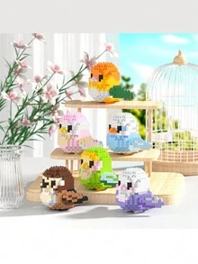 Micro-Particle Building Blocks Cute & Educational Bird Model Toy Set For Diy Assembly & Decoration, Gift - Kaike 234pcs - View 3