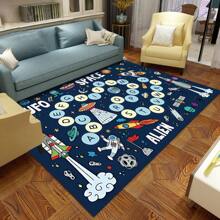 1 件地毯游戏垫，可爱设计汽车游戏垫，适用于玩具车和火车，防滑背衬地毯，适合游乐区，趣味床罩，卧室和游戏室的理想礼物