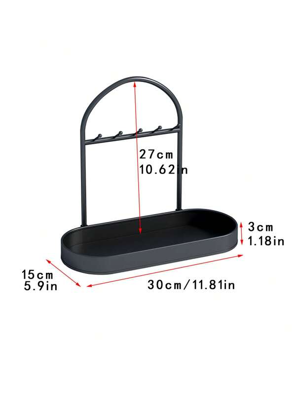 Key Holder And Multipurpose Storage Shelf For Entryway Or Shoe