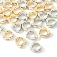 100入組ccb材質星形和心形間隔珠 - 彩色 - 查看 1