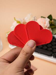 3pcs Heart-Shaped Bookmark - A Stylish Way To Keep Your Place In Books! - Black - View 3