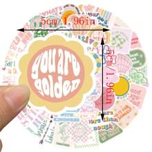 50 piezas de Pegatinas lindas en colores pastel, pegatinas preparatorias, pegatinas estéticas en colores pastel, pegatinas de dibujos animados, pegatinas de colores, pegatinas de vinilo resistentes al agua para botellas de agua, computadoras, portátiles, teléfonos, equipaje, cuadernos