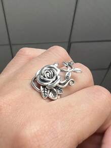 1 件 女士漂亮花朵戒指 适合情人节礼物 婚礼订婚周年派对珠宝 情人节、妈妈、母亲、母亲节、礼物 - 1# - 查看 7