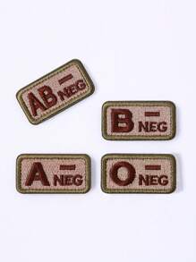 1個室外血型辨識徽章血型刺繡衣帽補丁