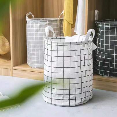 1pc Household Dirty Clothes Basket, Gift Storage Basket, Toy Storage Bin, Fabric Laundry Basket, Large Size Foldable Waterproof Storage Basket, For Bathroom, Bedroom, Living Roomlaundry Hamper,Washing Basketbathroom Organizer,Basket,Storage Basket,Foldable Laundry Basket