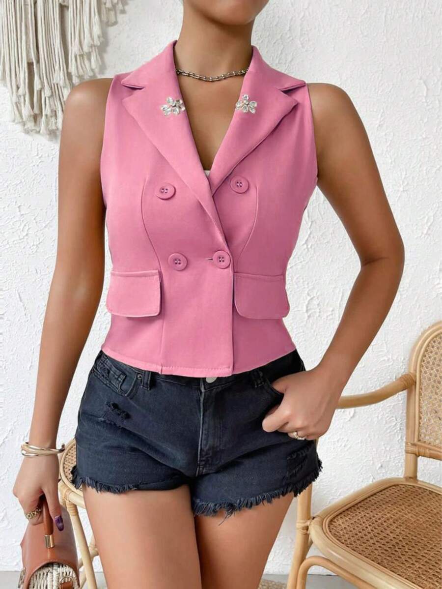 Women Tank Tops & Camis - Màu Hồng baby - Xem 1