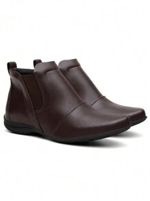 Women Ankle Boots & Booties - Rust Brown - View 3