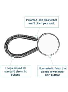2 Pièces Extenseurs De Col Boutons Métalliques, Extenseurs De Cou De Cravate De Costume De Chemise Stretch À La Taille Des Pantalons En Jean, Boucle D'extension De Verrouillage Flexible (note : 10 Mm)