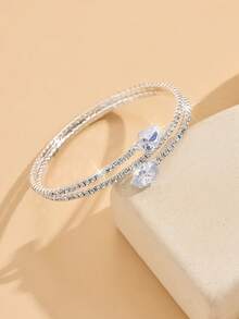 1只鑲有鑽石的手鍊,閃爍著的手鐲手環 - 圓形 - 查看 4