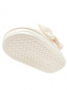 女士新風格厚底雪地靴,毛茸茸內襯,防滑,,冬天,家庭鞋 - 米色 - 查看 10