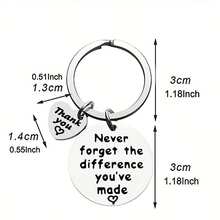 10 件可爱精品蜜蜂钥匙扣感谢您的礼物钥匙扣愿您为自己的工作感到自豪钥匙扣谢谢钥匙圈最便宜的商品，适合女性男性给同事员工的离别礼物护士礼物 - 銀色 - 查看 2