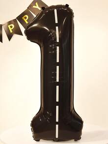 6入組數字0-9大型氣球成套裝,40英寸賽車、數位和賽車頭盔造型鋁箔氦氣氣球套裝,適用於兒童生日派對裝飾 - 彩色 - 查看 3