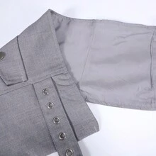 1 Thắt lưng thời trang rộng có thể điều chỉnh cho nữ, để trang trí váy - màu đen - Xem 6