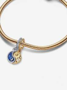 1 Pièce Pendentif Soleil Et Lune Diy Adapté Au Bracelet Original Modèle 1:1 Pour Cadeaux De Fête De Noël Pour Les Personnes Les Plus Importantes De Votre Vie