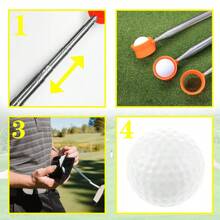 1PC 9FT Golf Ball Retriever 8 Sections Adjustable Golf Ball Picker Telescopic Extendable Golf Training Aids Golf Pick Up Grabber - Orange - View 7
